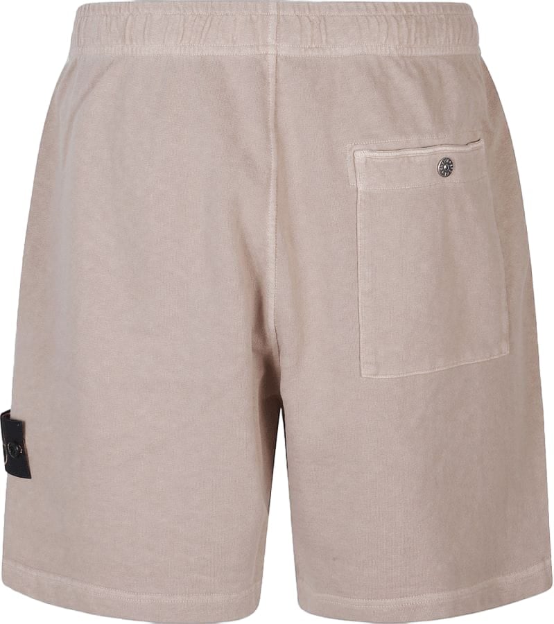 Stone Island OLD' EFFECT MALFILÉ FLEECE SHORTS DESERT SAND Beige