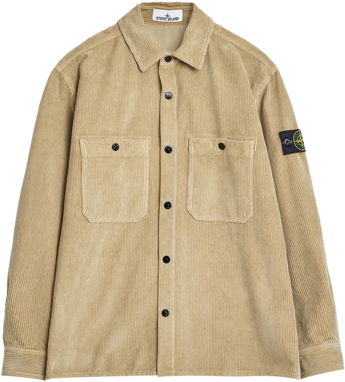 Stone Island ORGANIC COTTON CORDUROY 800 SHIRTS DESERT Beige