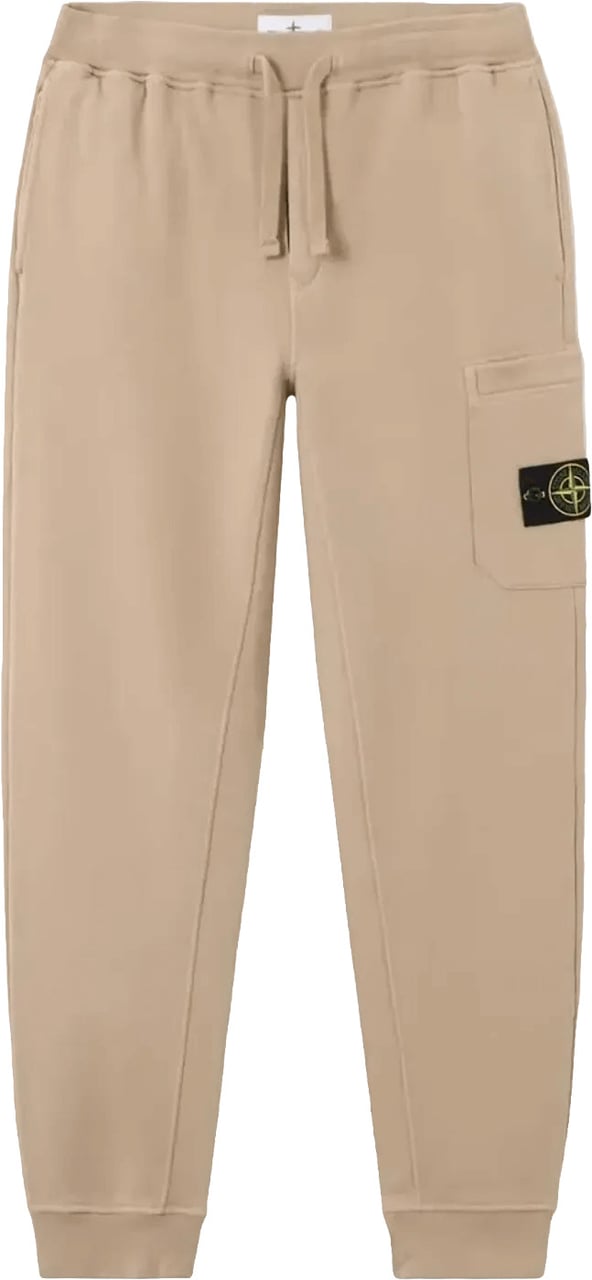 Stone Island Sweatbroek van biologisch katoen fleece in de kleur Desert Sand. Beige