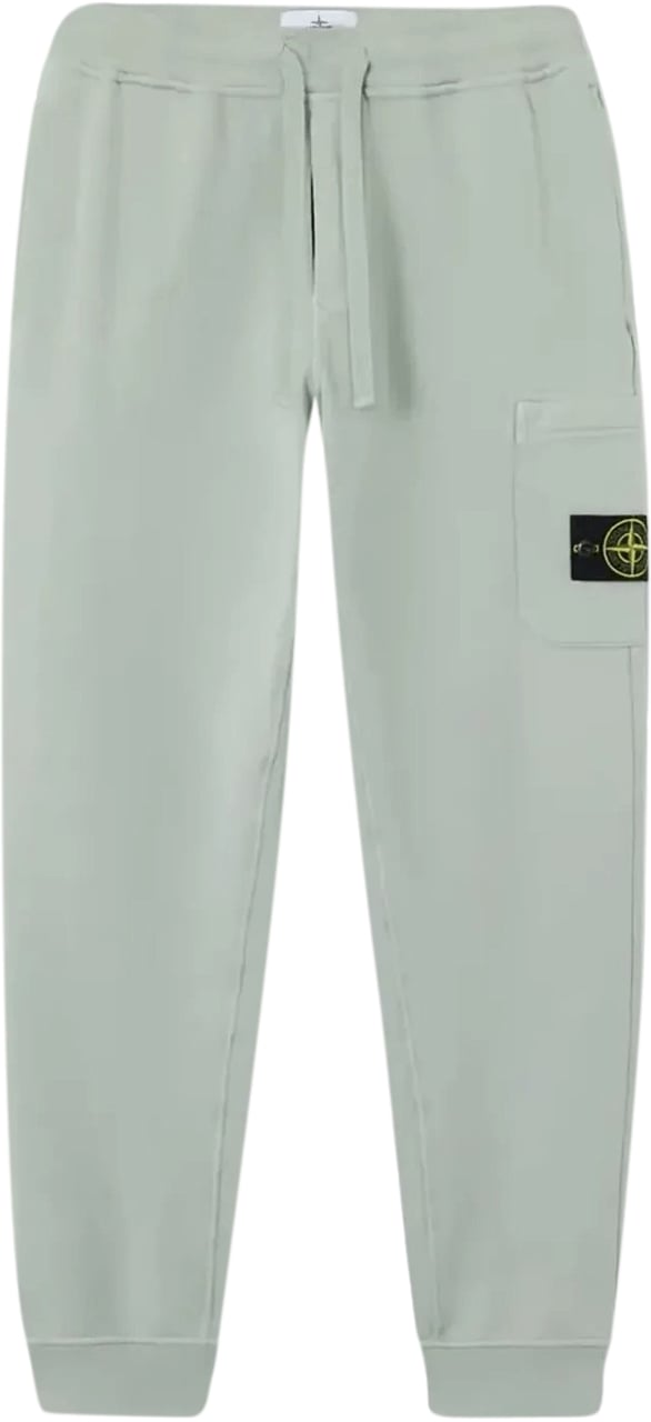 Stone Island Sweatbroek van biologisch katoen fleece in de kleur saliegroen Lime