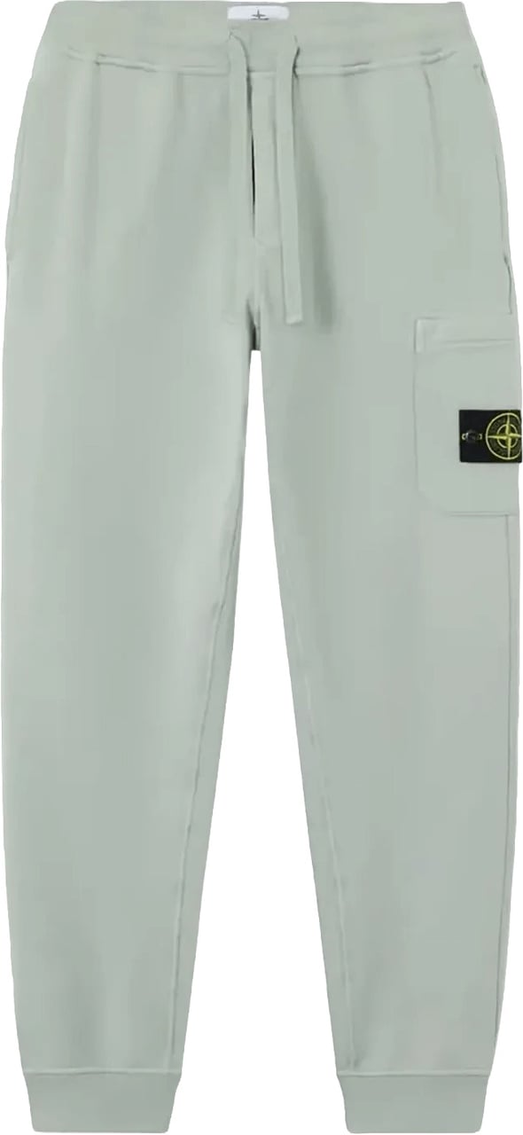 Stone Island Sweatbroek van biologisch katoen fleece in de kleur saliegroen Lime