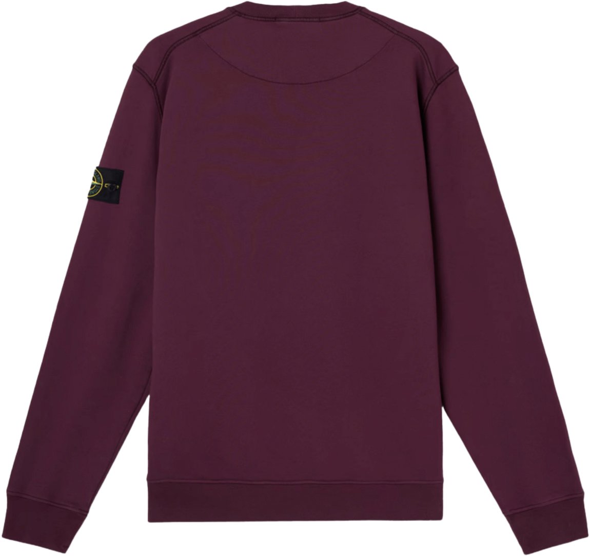 Stone Island ORGANIC COTTON FLEECE SWEATSHIRT AMARANTH Rood