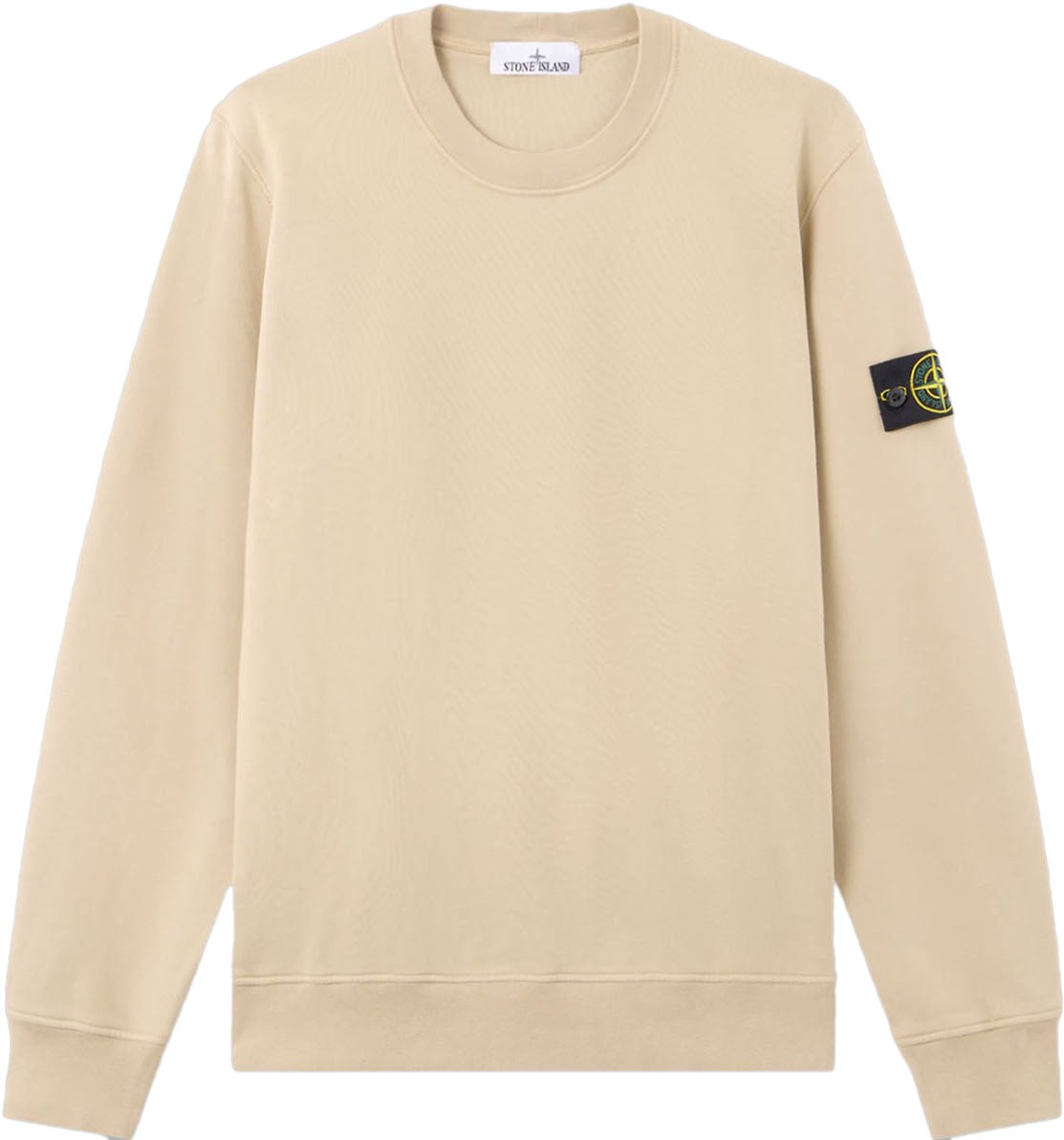 Stone Island ORGANIC COTTON FLEECE SWEATSHIRT DESERT Beige