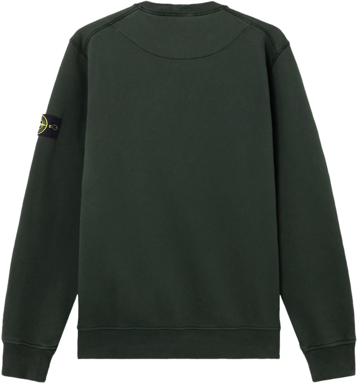 Stone Island ORGANIC COTTON FLEECE SWEATSHIRT DARK GREEN Groen