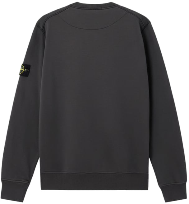 Stone Island ORGANIC COTTON FLEECE SWEATSHIRT LEAD GREY Grijs