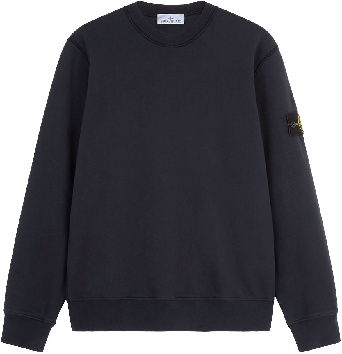 Stone Island ORGANIC COTTON FLEECE SWEATSHIRT NAVY BLUE Blauw