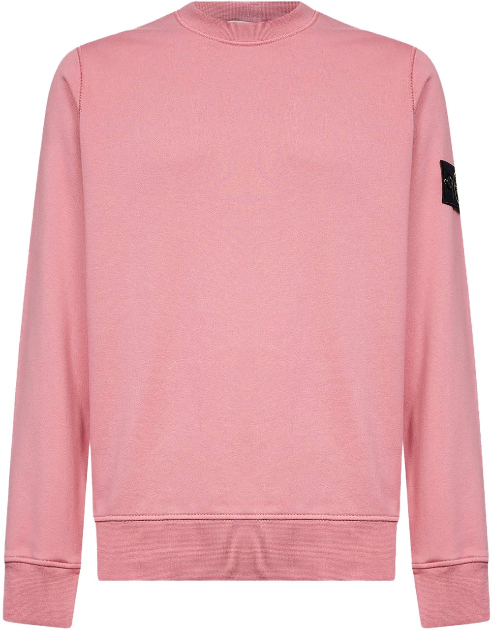 Stone Island Biologisch katoenen fleece sweatshirt Oleander Roze