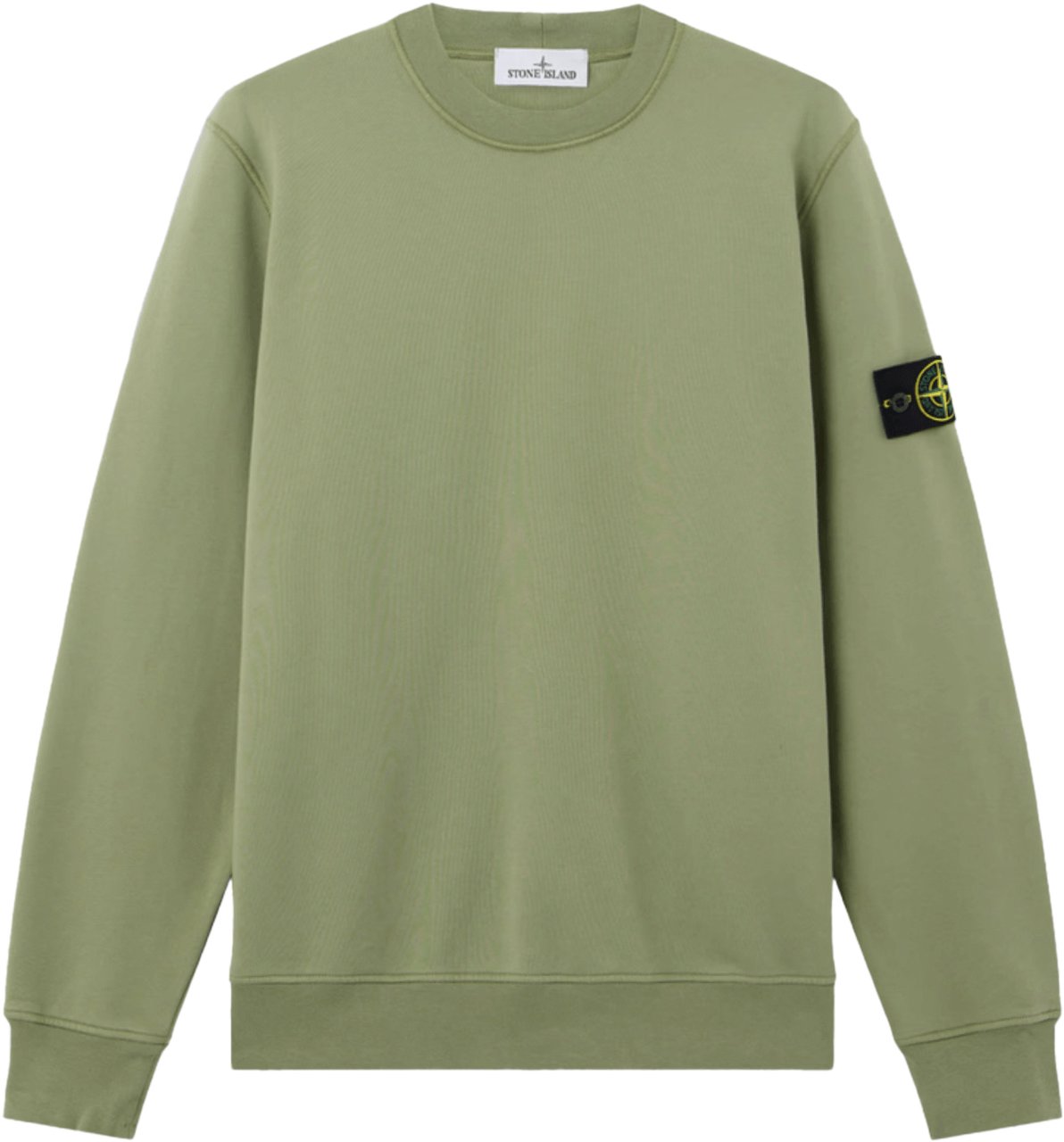 Stone Island ORGANIC COTTON FLEECE SWEATSHIRT GREEN Groen