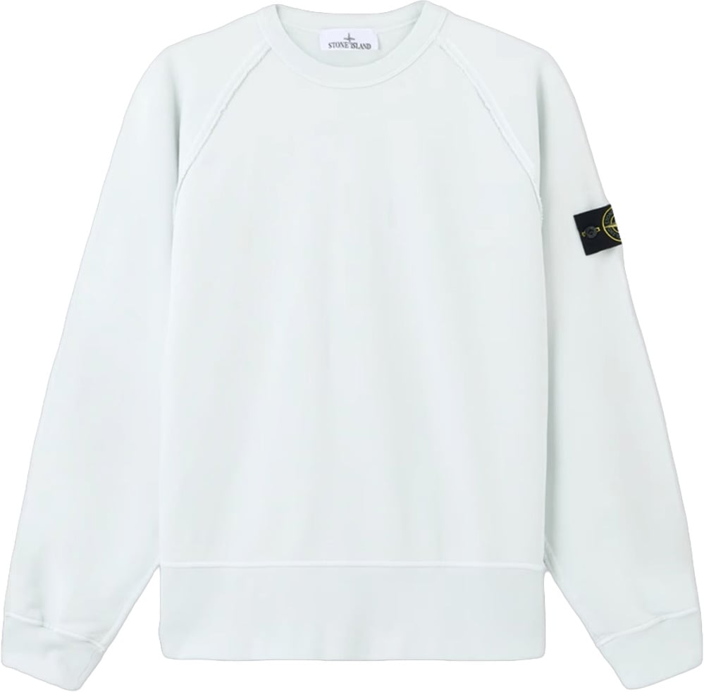 Stone Island Sweatshirt van biologisch katoen fleece, lichtblauw Lichtblauw