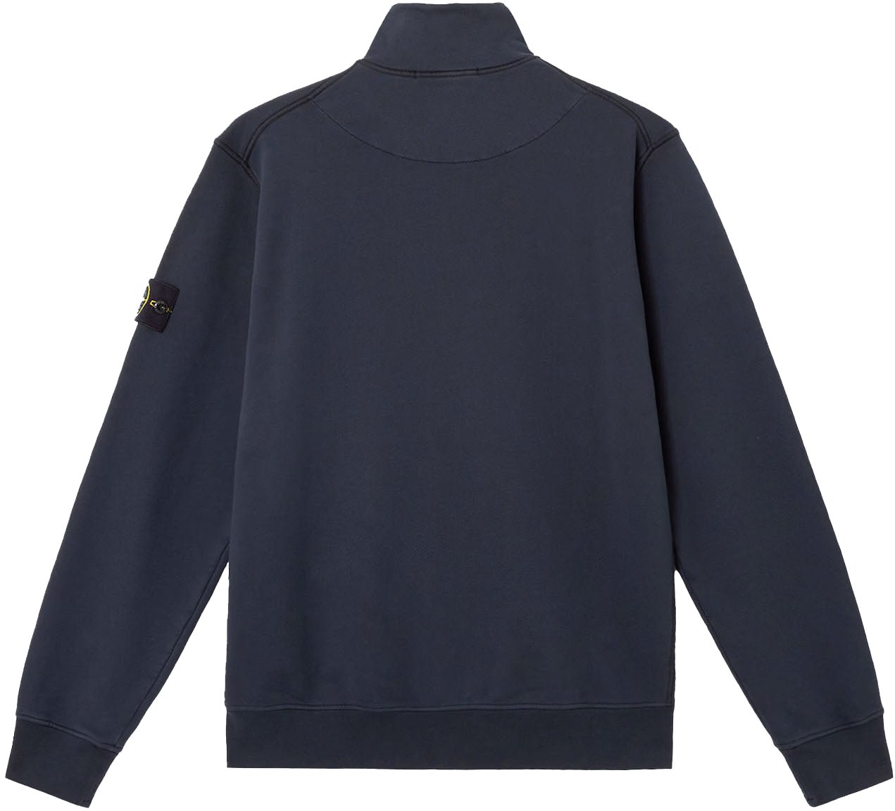 Stone Island ORGANIC COTTON FLEECE ZIP UP CARDIGAN NAVY BLUE Blauw