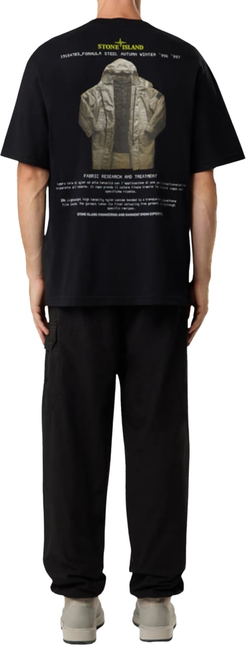 Stone Island ORGANIC COTTON JERSEY SS T-SHIRT BLACK Zwart