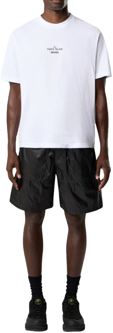 Stone Island ORGANIC COTTON JERSEY SS T-SHIRT WHITE Wit