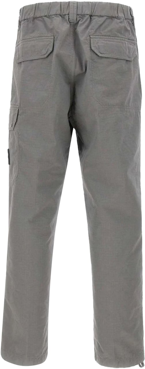 Stone Island ORGANIC COTTON RIPSTOP TROUSERS CEMENT Grijs