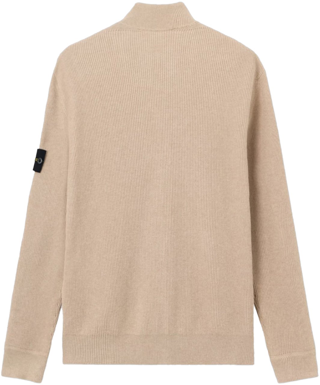 Stone Island RIBBED SOFT ORGANIC COTTON CARDIGAN DESERT SAND Beige