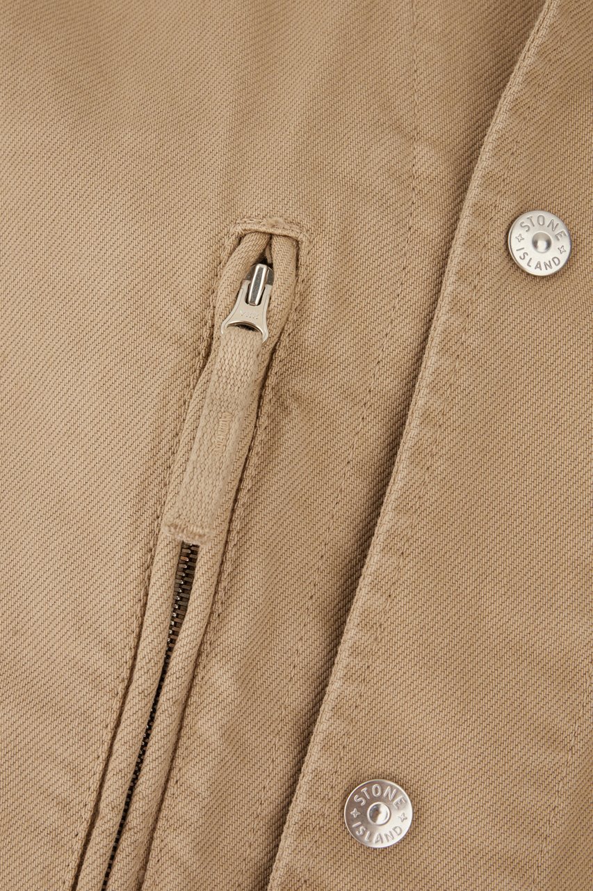 Stone Island Stone Island Camel cotton jacket Bruin