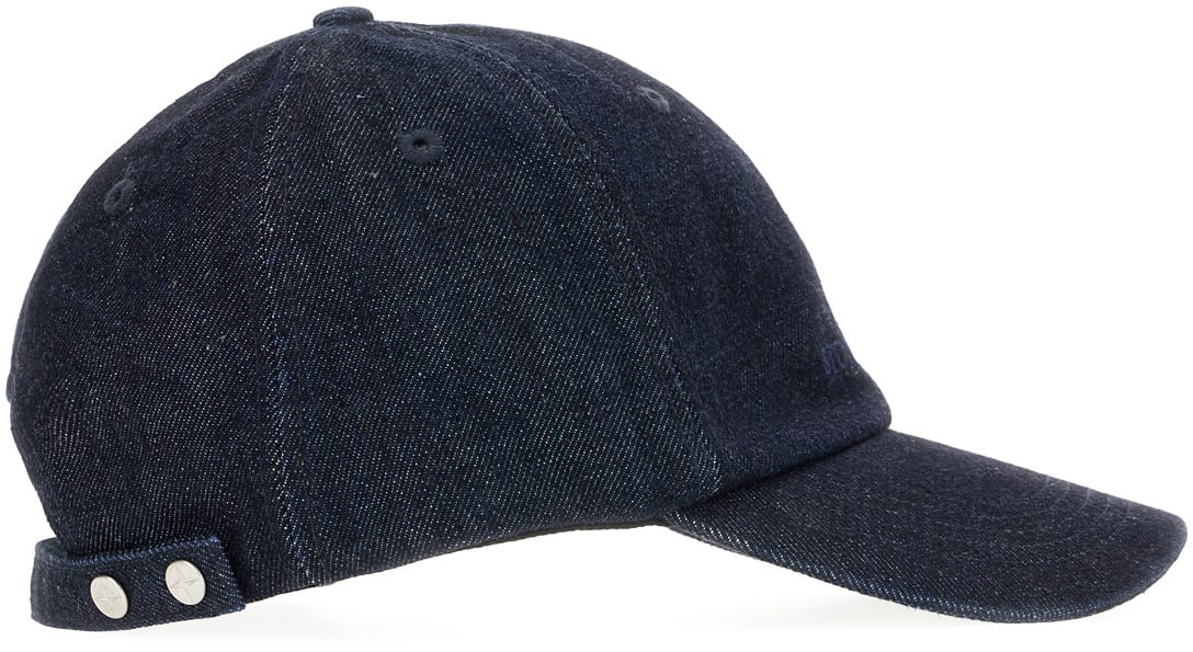 Stone Island Stone Island Denim baseball cap Blauw
