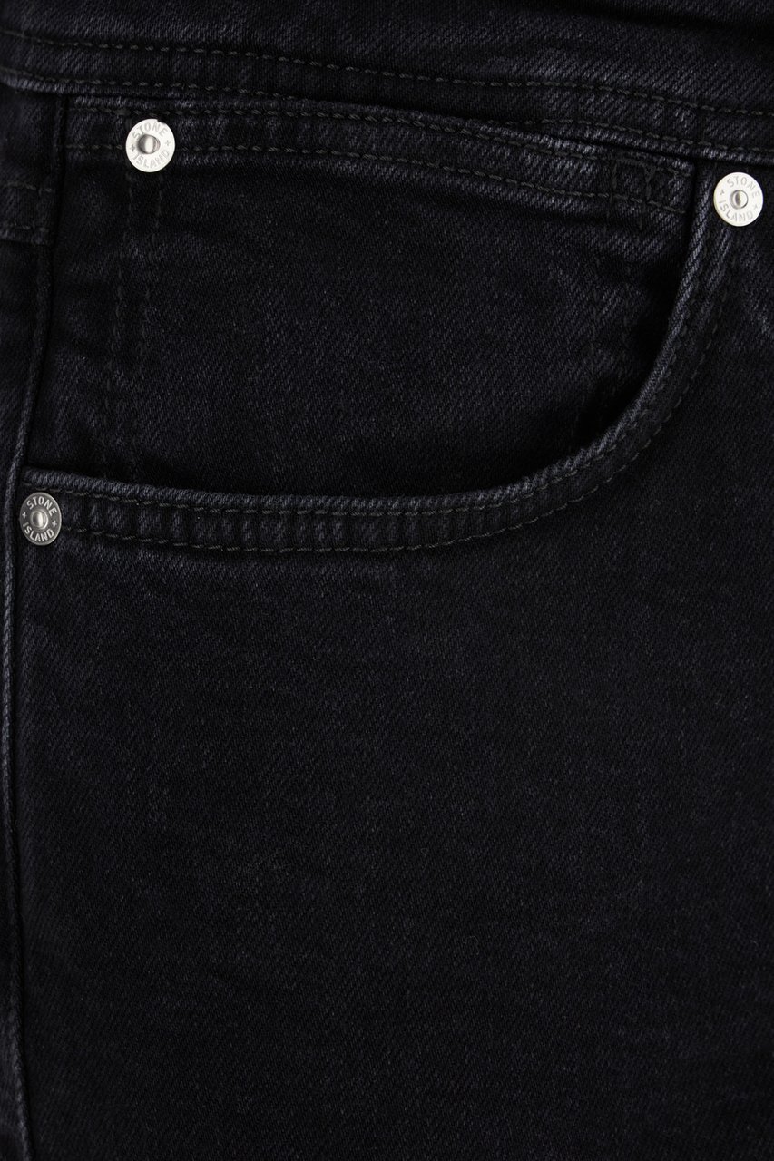 Stone Island Stone Island Black denim jeans Zwart