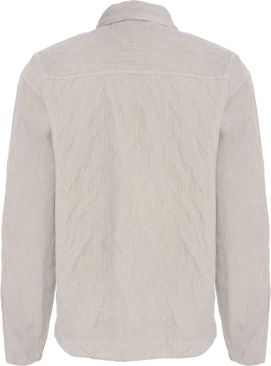 Stone Island Wrinkled corduroy overshirt Beige