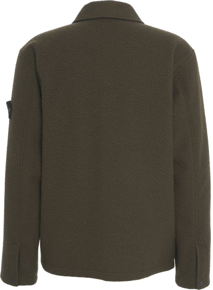 Stone Island Overshirt 'Overshirt con logo' Groen
