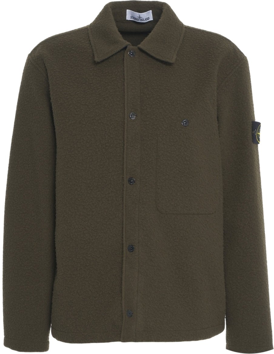 Stone Island Overshirt 'Overshirt con logo' Groen