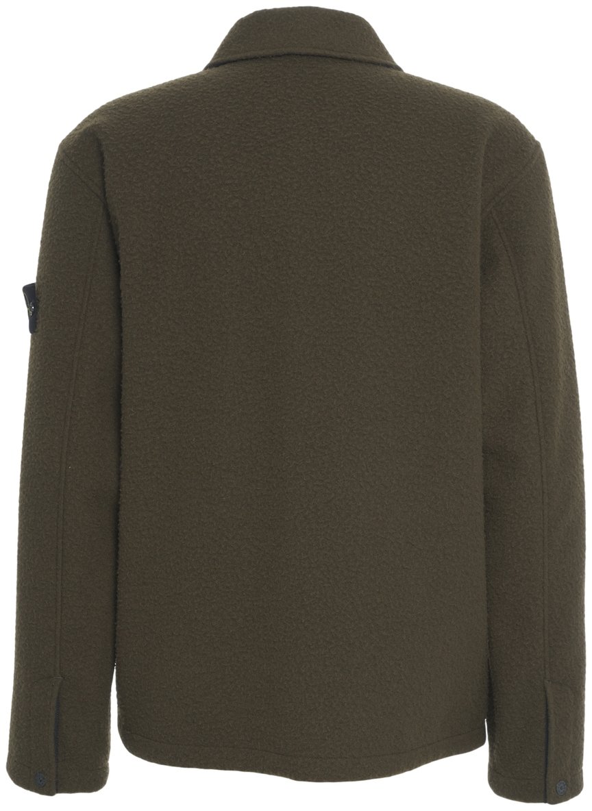 Stone Island Overshirt 'Overshirt con logo' Groen