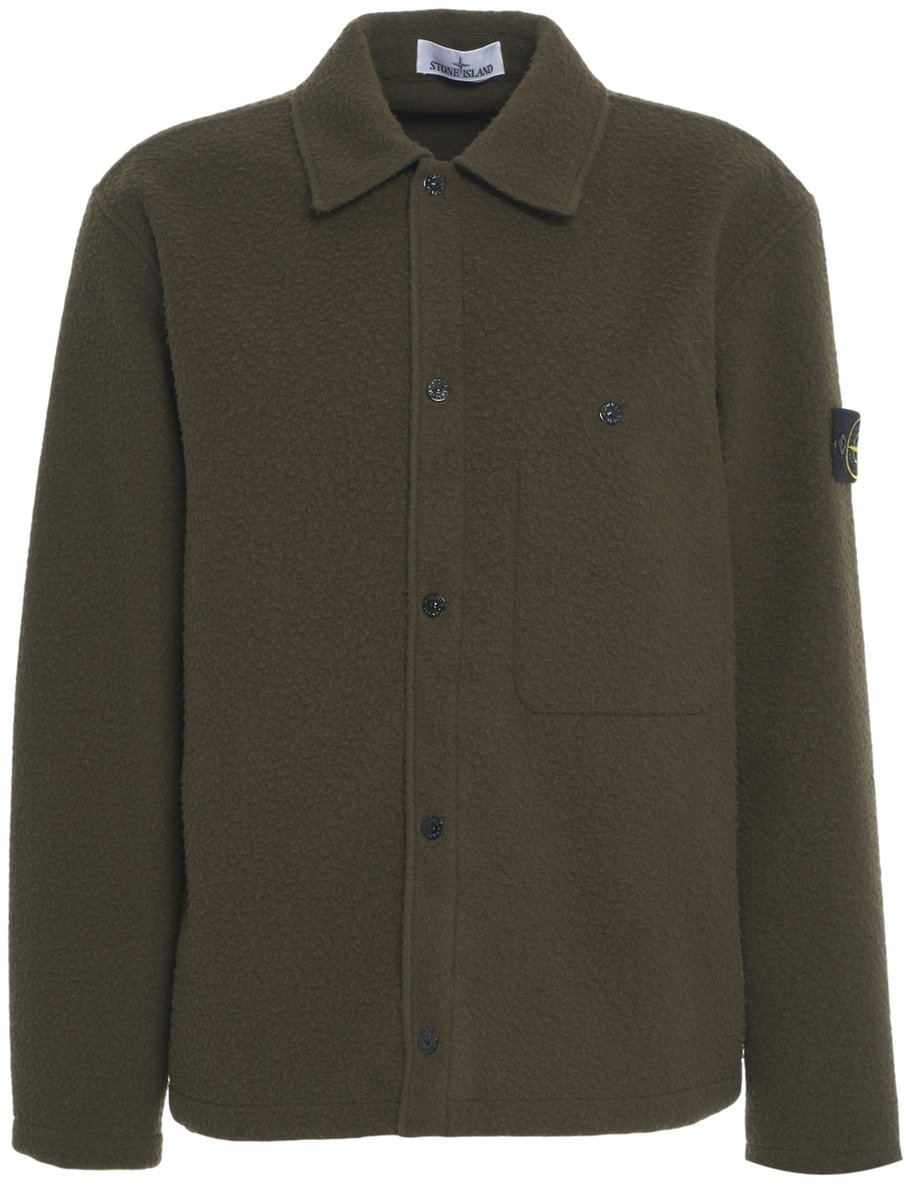 Stone Island Overshirt 'Overshirt con logo' Groen