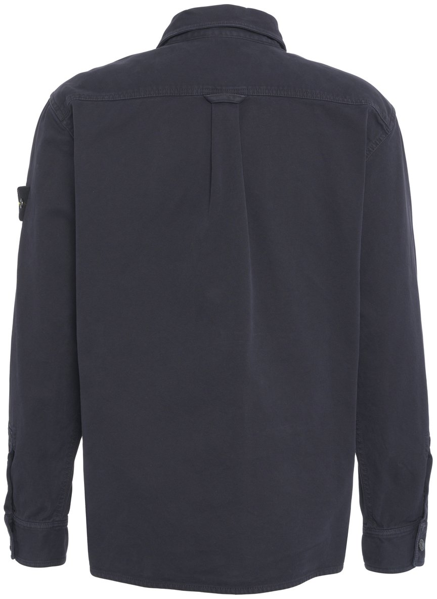 Stone Island Overshirt con logo Blauw