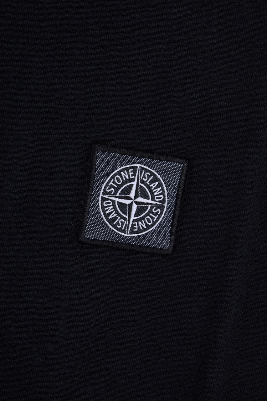 Stone Island Midnight blue cotton t-shirt Blauw