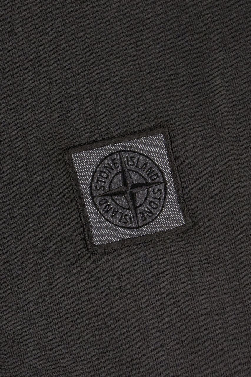 Stone Island Slate cotton t-shirt Zwart