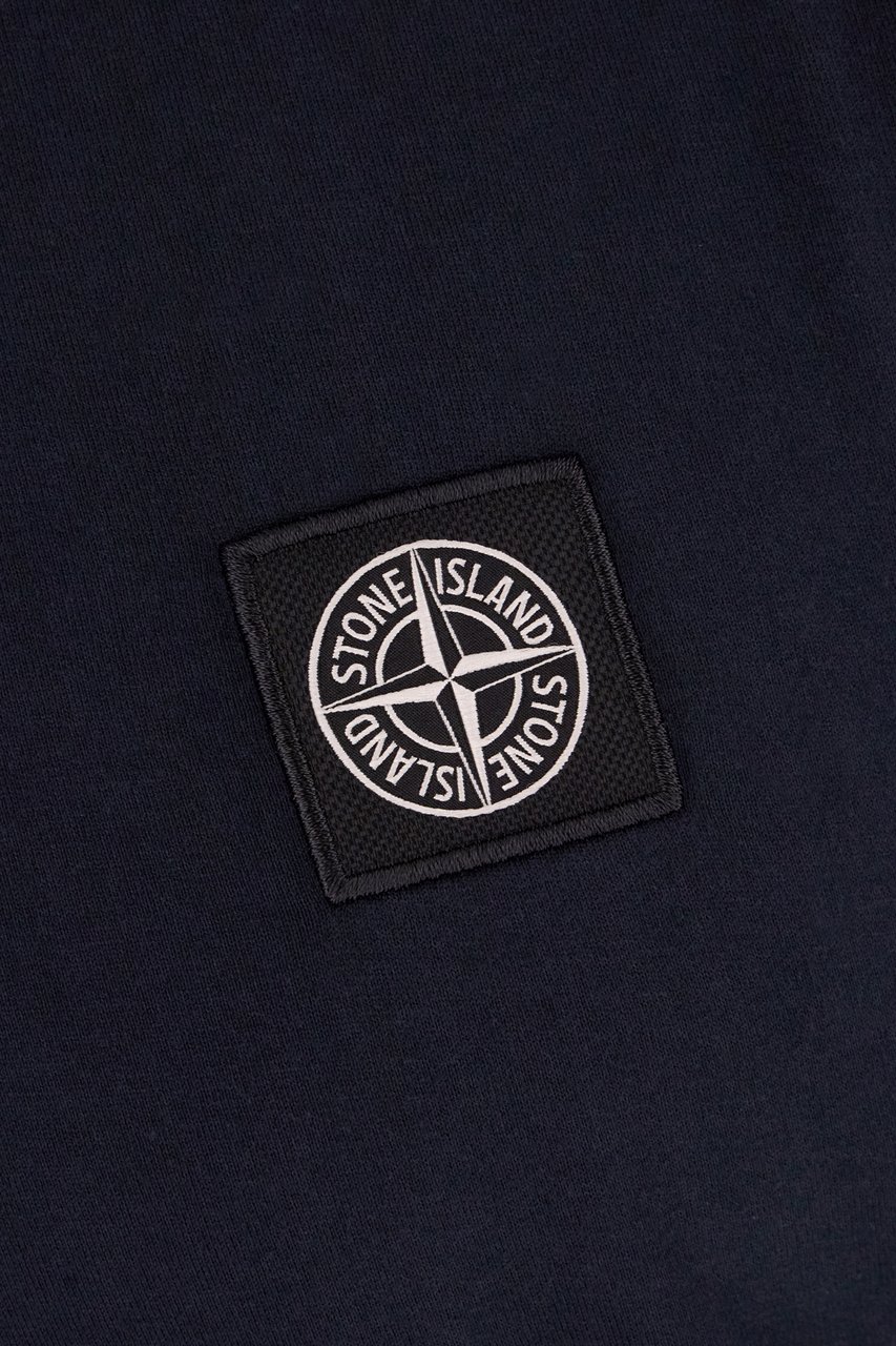 Stone Island Midnight blue cotton t-shirt Blauw
