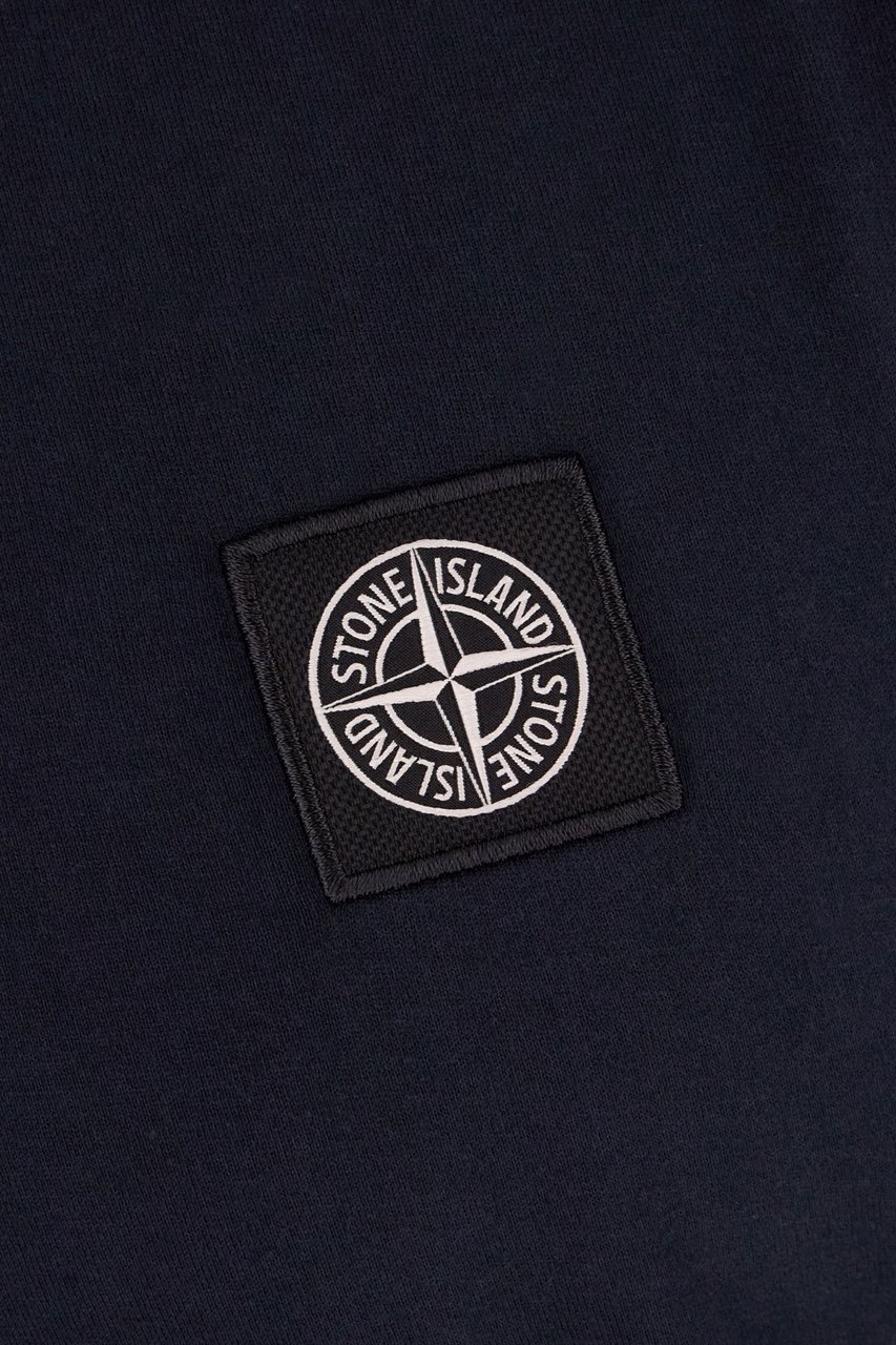 Stone Island Stone Island Midnight blue cotton t-shirt Blauw