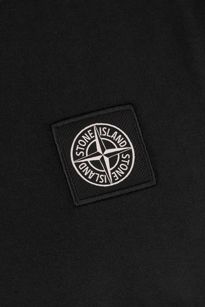 Stone Island Stone Island Black cotton t-shirt Zwart