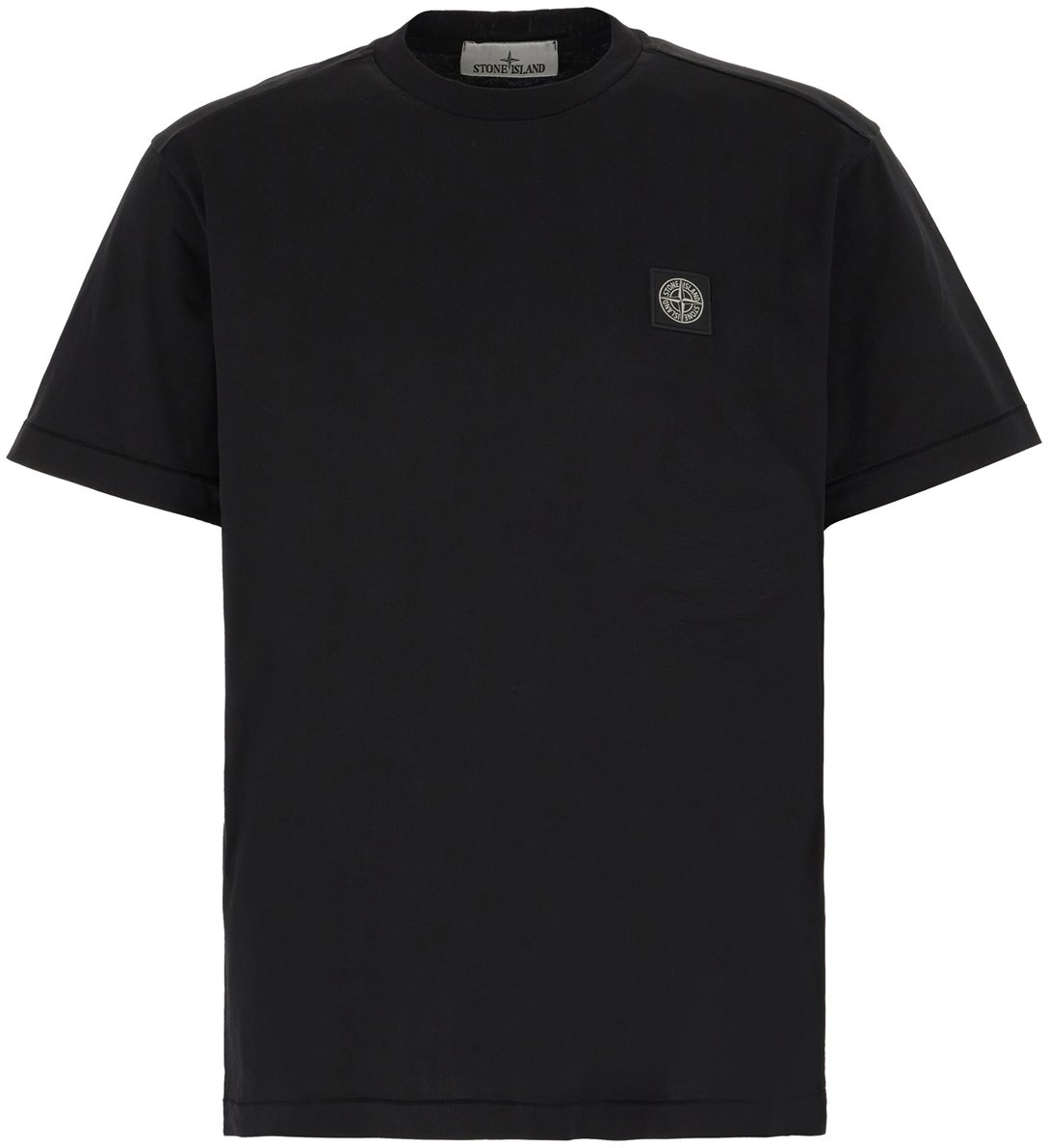 Stone Island Stone Island Black cotton t-shirt Zwart