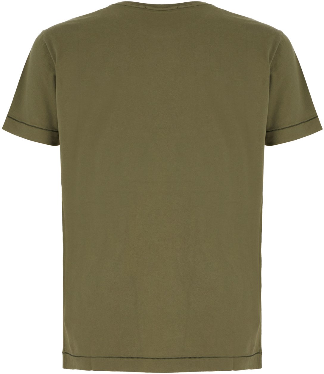 Stone Island Stone Island Olive green cotton t-shirt Groen