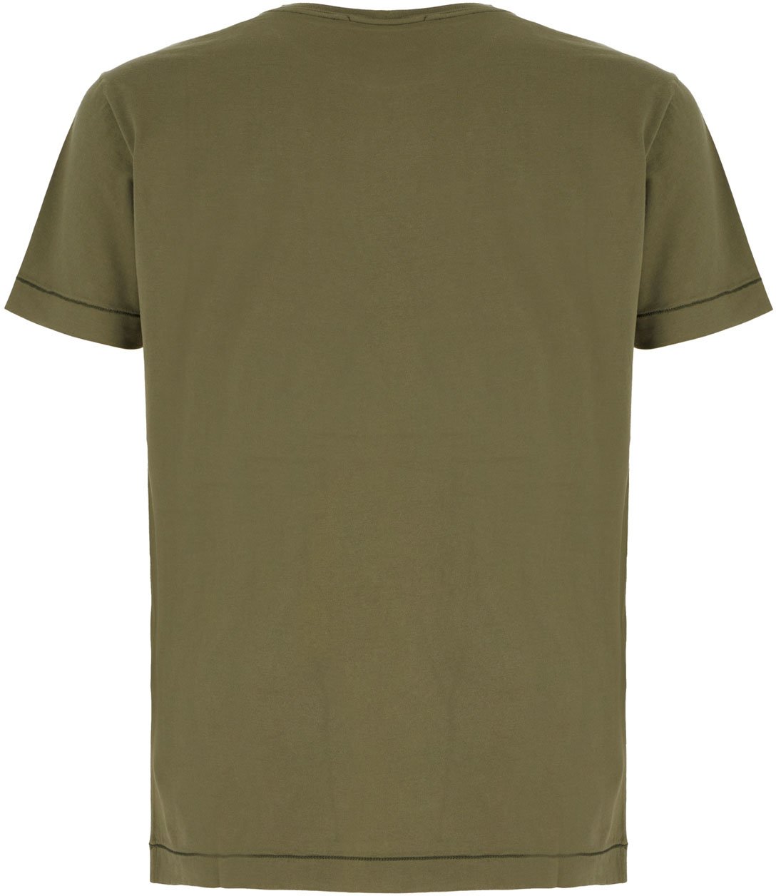 Stone Island Olive green cotton t-shirt Groen