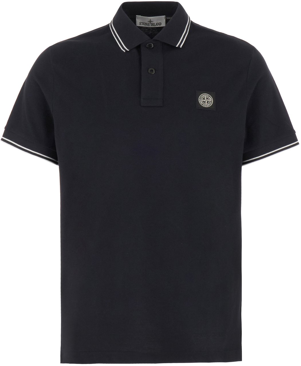 Stone Island Midnight blue piquet polo shirt Blauw