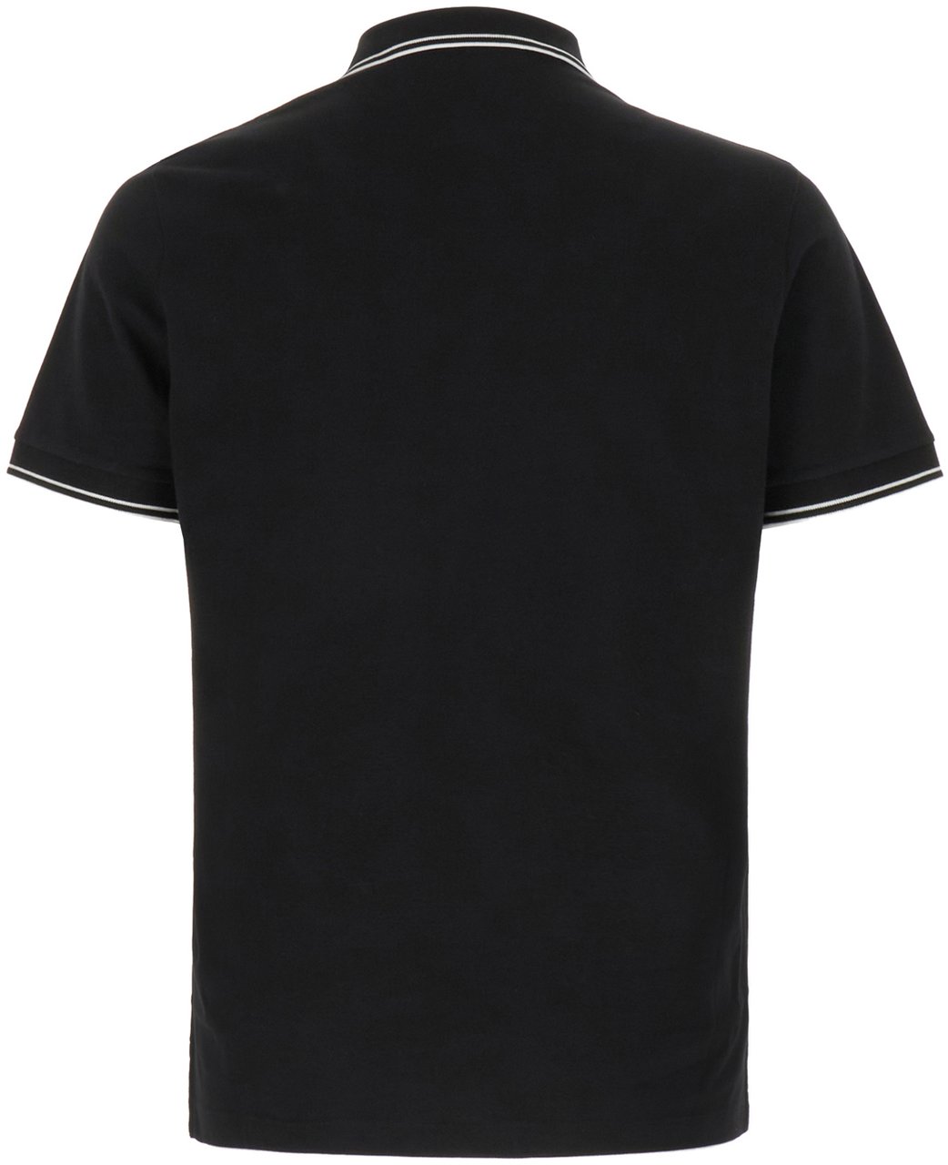 Stone Island Black piquet polo shirt Zwart