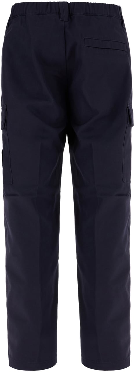 Stone Island Stone Island Navy blue cotton cargo pants Blauw