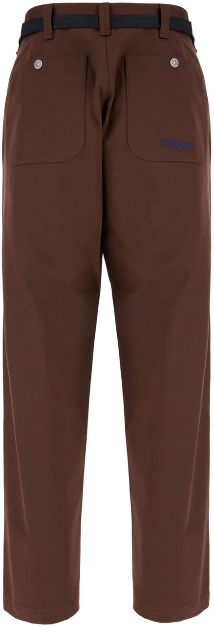 Stone Island Stone Island Brown cotton blend pants Bruin