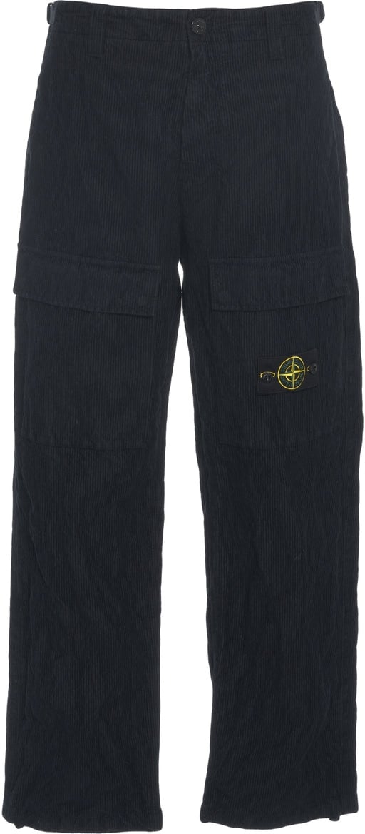 Stone Island Cargo pants with logo Blauw