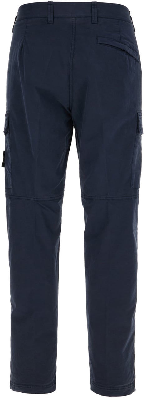 Stone Island Stone Island Navy blue stretch cotton pants Blauw