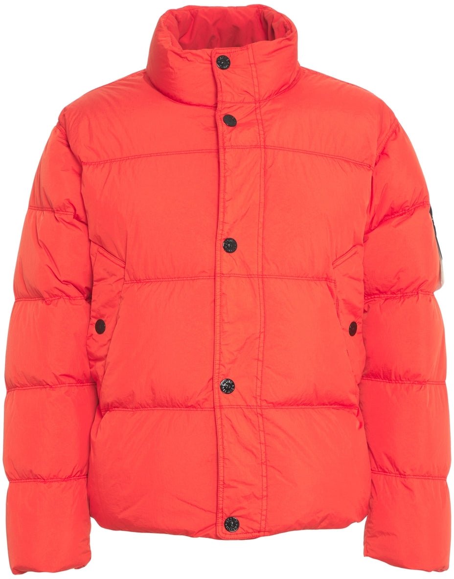 Stone Island Quilted down jacket Oranje