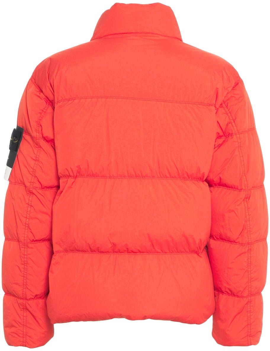 Stone Island Quilted down jacket Oranje