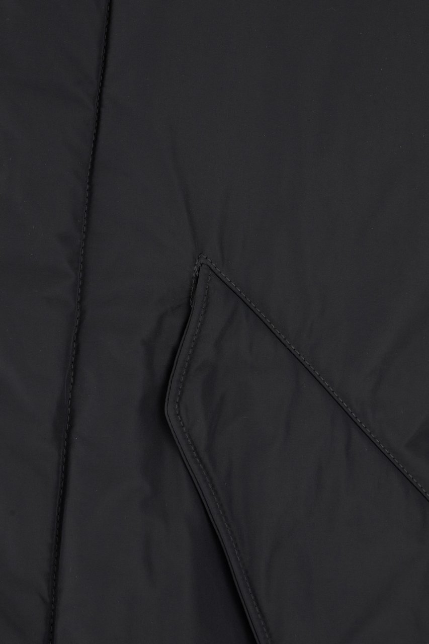 Stone Island Black polyester blend padded jacket Zwart