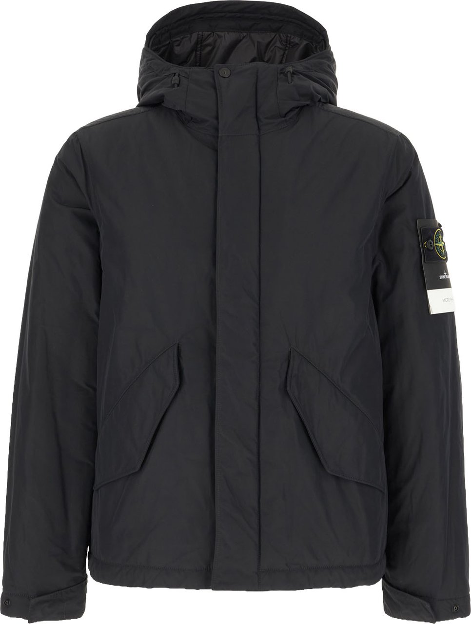 Stone Island Black polyester blend padded jacket Zwart
