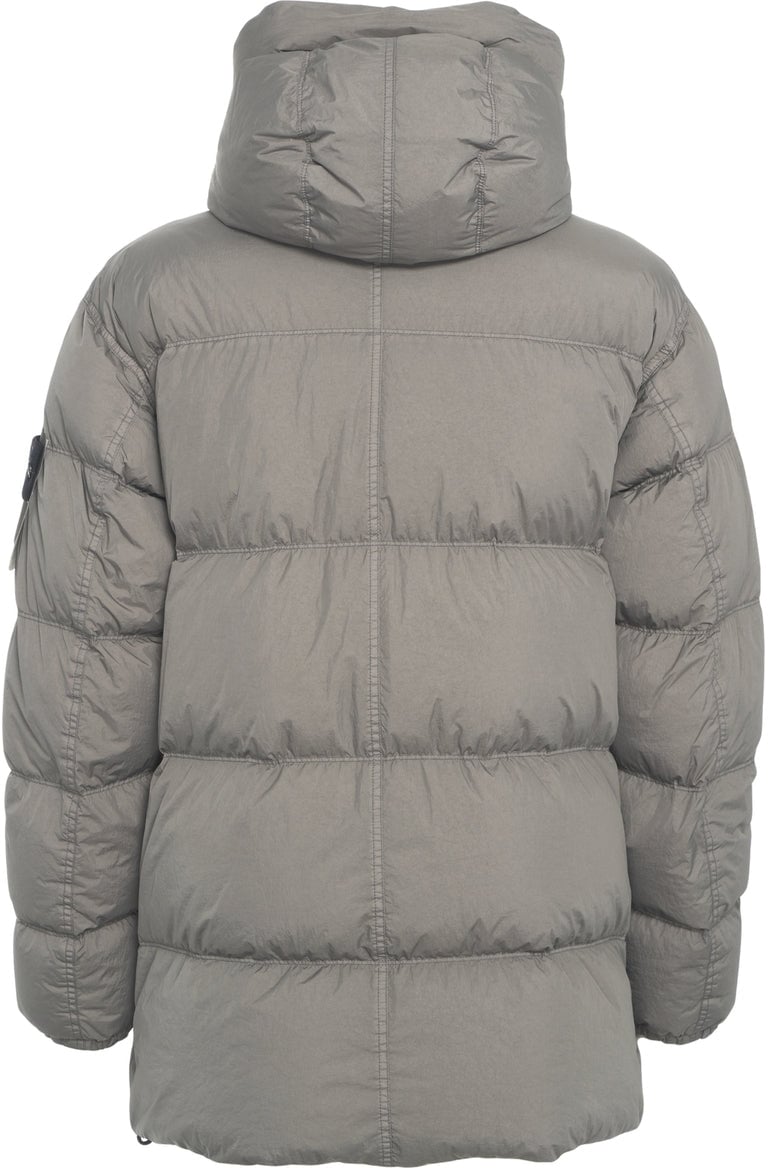 Stone Island Hooded down jacket Beige