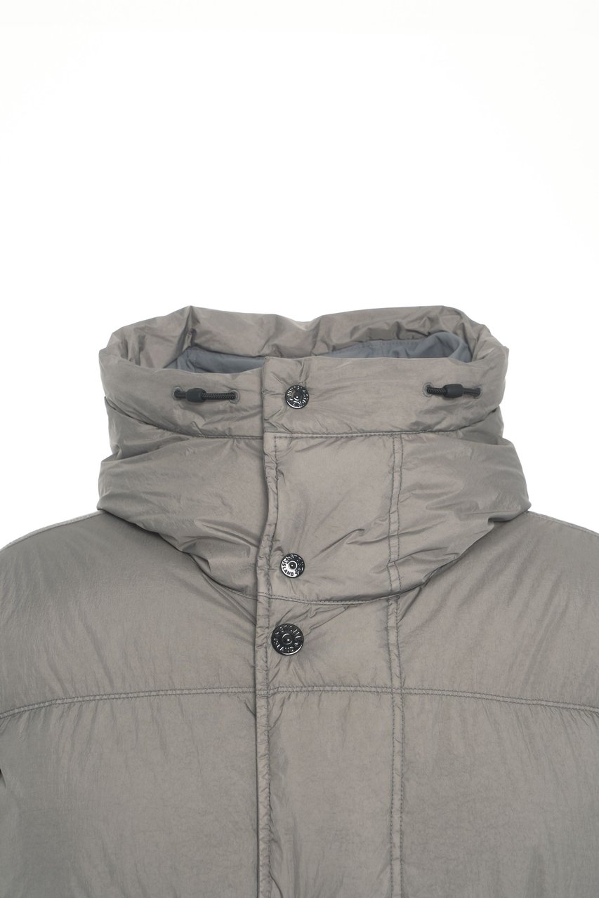 Stone Island Hooded down jacket Beige