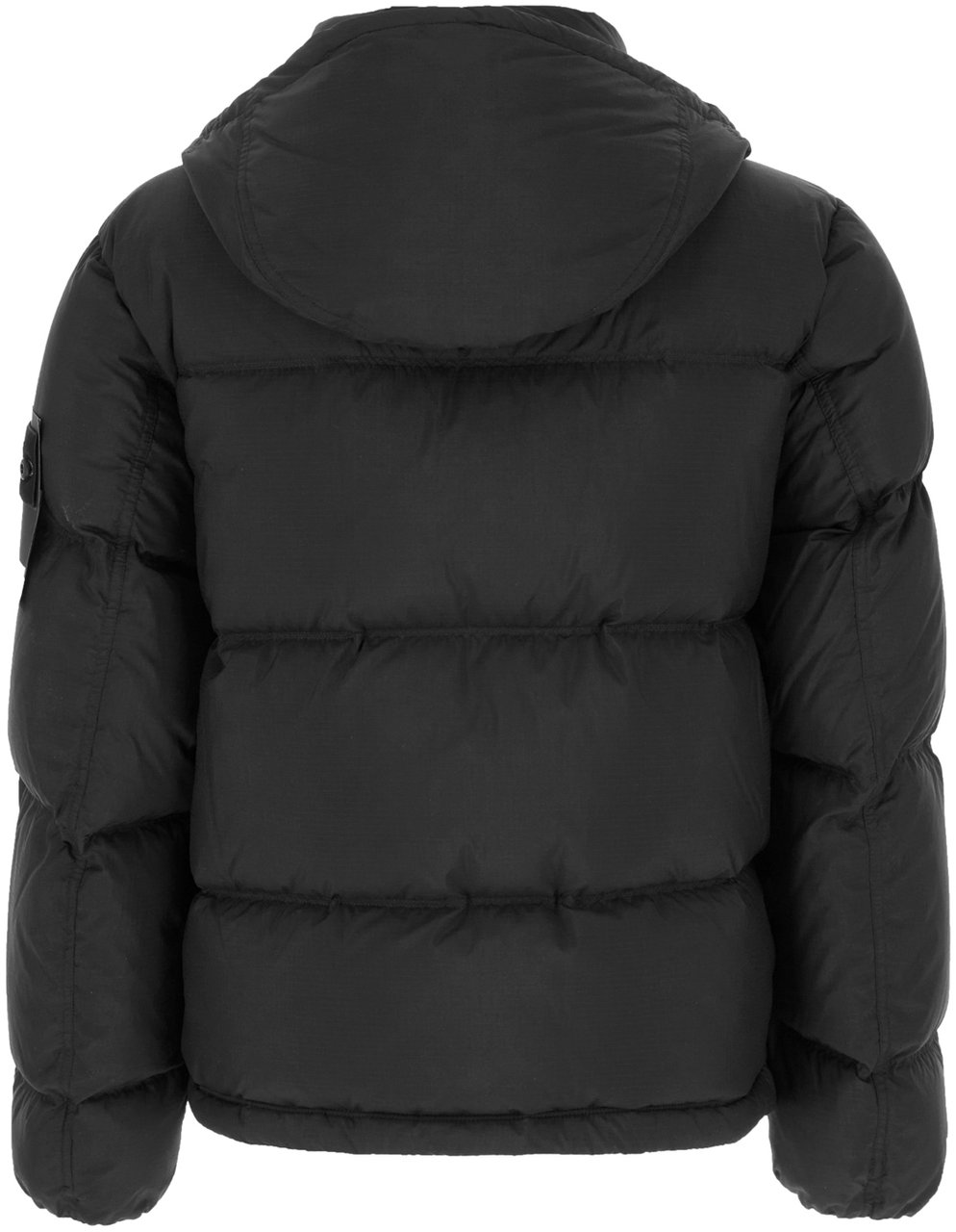 Stone Island Black nylon down jacket Zwart
