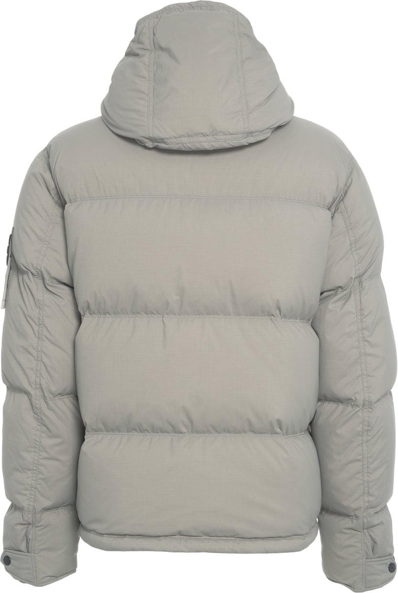 Stone Island Hooded down jacket Beige