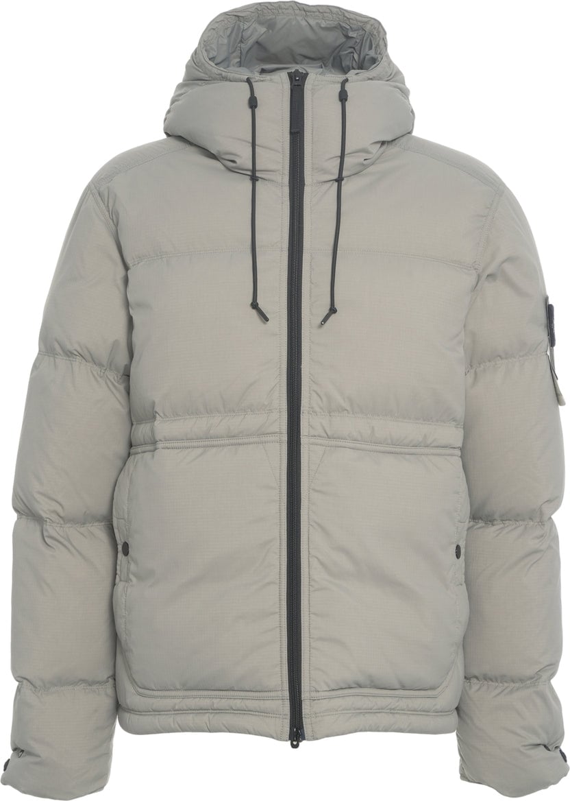 Stone Island Hooded down jacket Beige